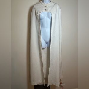 VINTAGE/RETRO Full Length, Fully Lined, White Cape